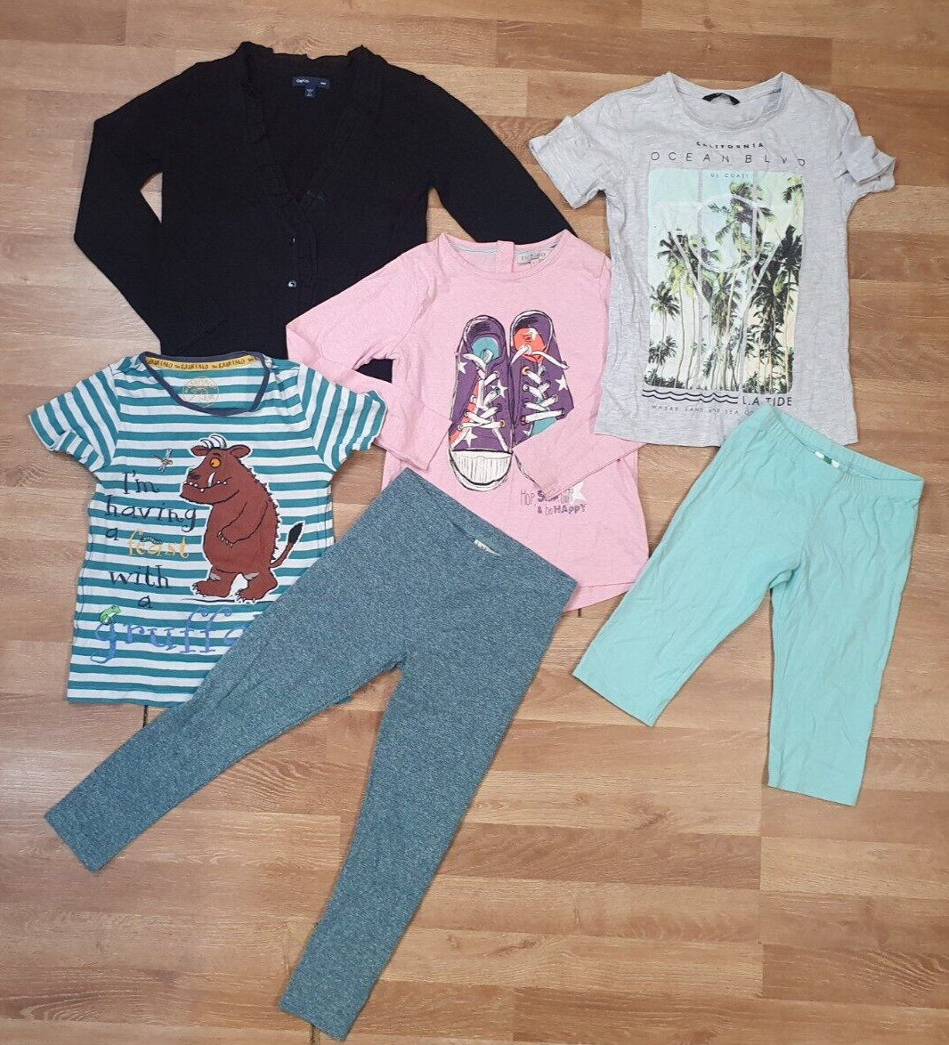 SIGUIENTE M&S GEORGE GAP BENETTON Niñas Paquete Edad 6-7 años Prendas para el torso Pantalones Cárdigan
