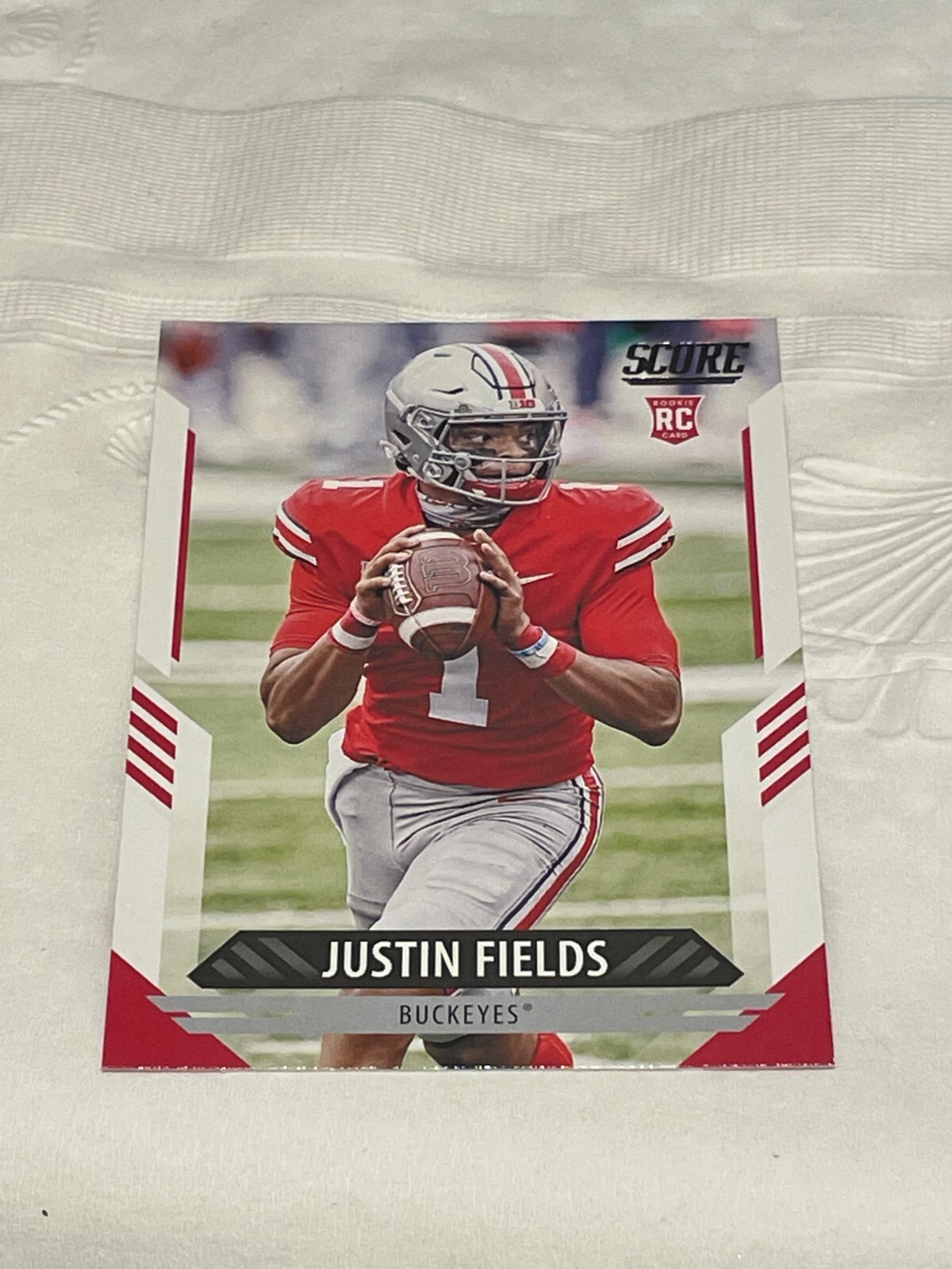 2021 Score Justin Fields #302 Football Rookie Ohio State Buckeyes RC