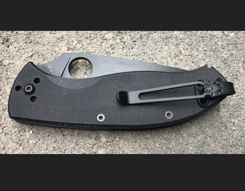 Clip de titanio negro hecho para Spyderco ambicioso tenaz resistencia a la persistencia - Imagen 5 de 6