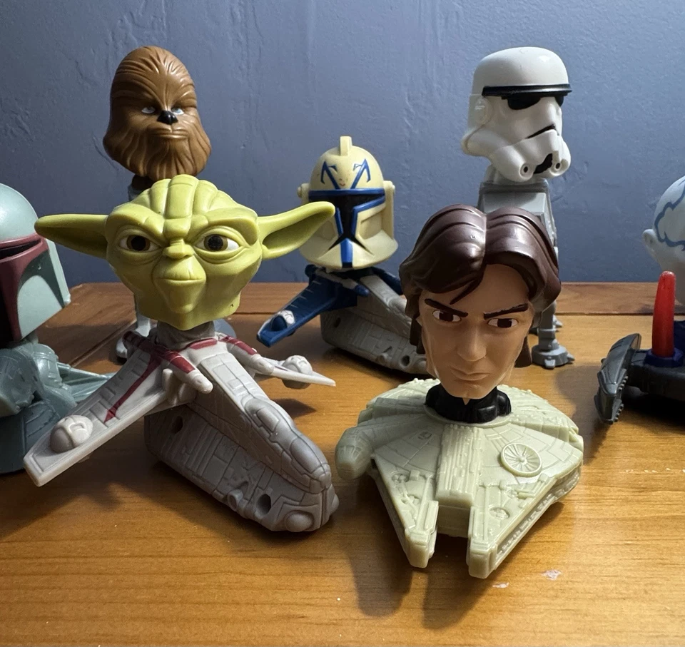 Star Wars The Clone Wars McDonald’s Bobblehead Happy Meal Juguetes Lote de 18 ¡EXCELENTE ESTADO!!   Foto 2 de 4