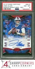 2019 CERTIFIED MIRROR SIGNATURES AUTO RED #MIJO JOSH ALLEN #/40 POP 1 PSA 8