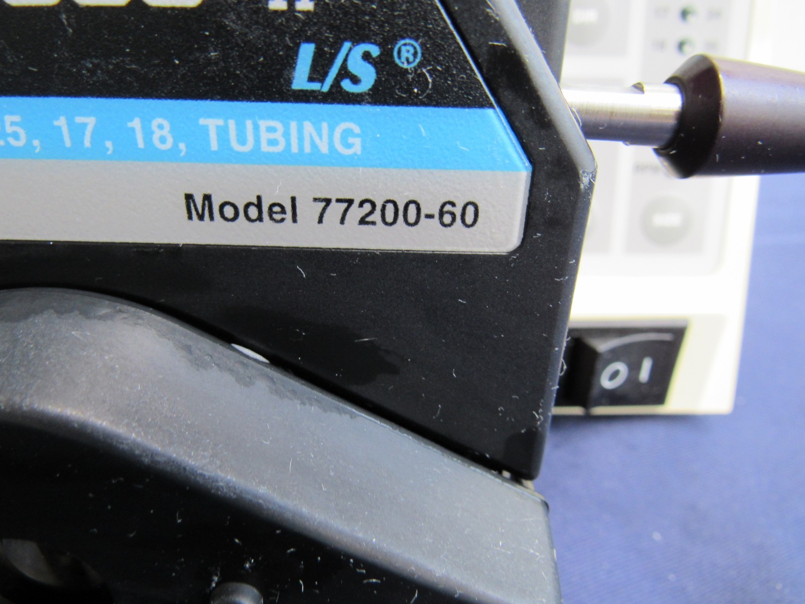 Cole Parmer  Masterflex L/S 7523-70 pump EASY_LOAD II 77200-60 head  good cond.