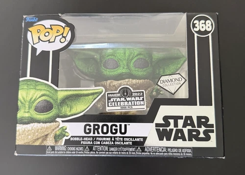 Funko Pop! Star Wars Celebration 2022 Exclusive Grogu Diamond #368 5,000 Pieces