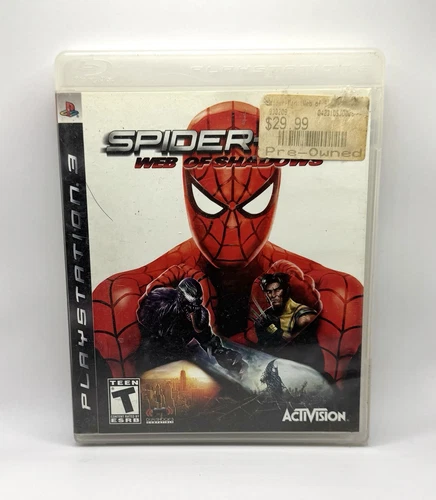 Spider-Man: Web of Shadows PS3 (Sony PlayStation 3, 2008) CIB
