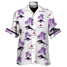 crown Royal Whisky Hawaiian Shir