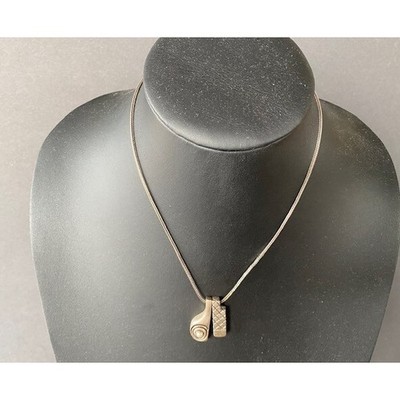 CYNTHIA GALE GEO ART STATEMENT-HALSKETTE STERLINGSILBER & PERLE HIMMEL