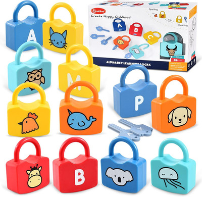 Onshine ALPHABET LEARNING LOCKS Animals Replacements YOU PICK Lock w Key