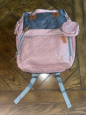 Pink Diaper Bag Backpack with Changing Station for Babies New