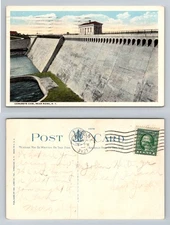 Rome, NY-New York, Concrete Dam Spillway & Reservoir Vintage c1921 Postcard