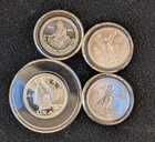 Four (4) Quarter (1/4) Ounce .999 Fine Silver Bullion Rounds