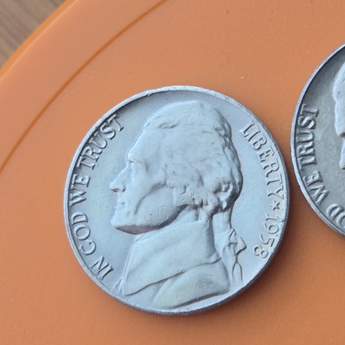 1958 Proof Jefferson Nickel Coin 5c - Picture 3 of 14