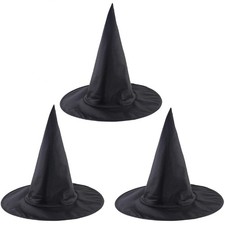 Halloween Witch Hats for Women 3 PCS Costume Accessory for Halloween Party