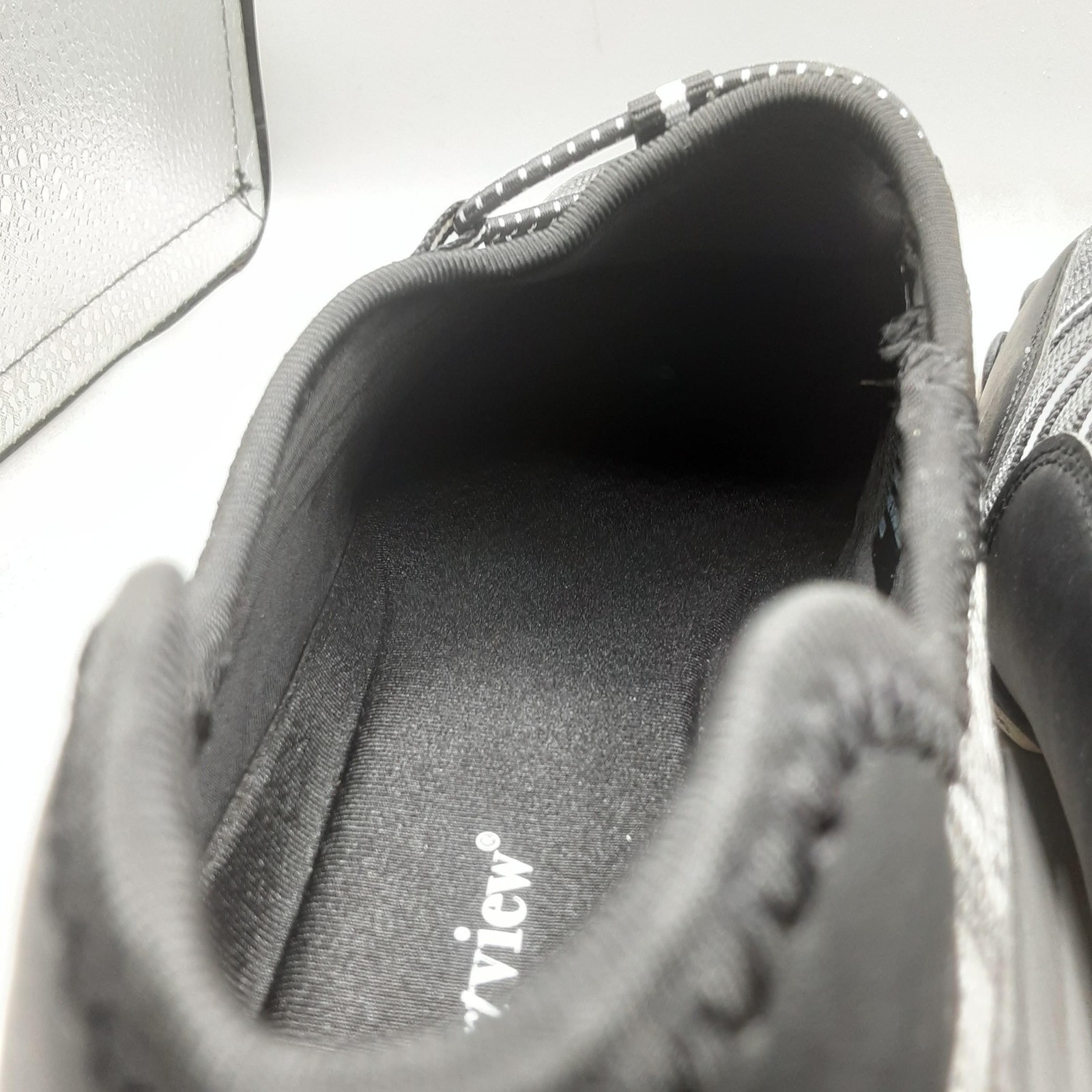 Comfortview CV Sport Shoes Womens Size 10WW Black Gray Tory Slip On Sneakers