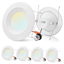 LUXRITE Iluminaci n LED empotrable de 5/6 pulgadas, 17 W 90 W, 1500 LM, 5CCT