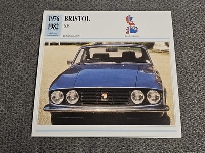 Bristol 603 - Geschichte & Technische Daten -  Karte (1)