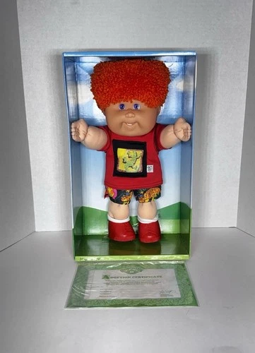 Cabbage Path Kids Boy Doll Teeth Orange Hair Lizard Shirt Vintage 1995 NEW Read