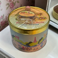 Vintage Lander French Gardenia Body Powder Fifth Ave NY Perfume bottle New Tin