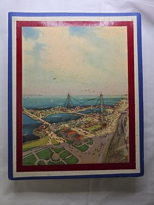 1933 Vintage Chicago World Fair Sky Ride BON BONS KRANZ Chocolates Empty Photos!