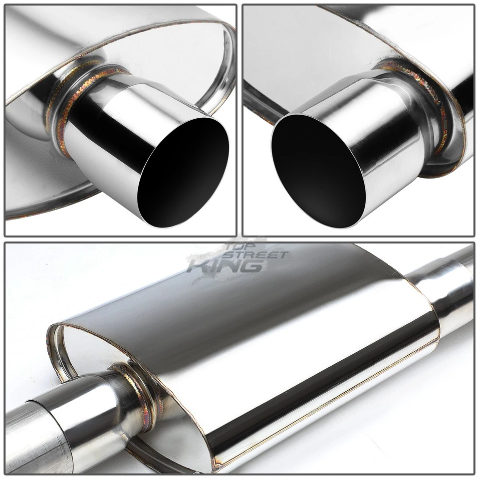 3" METALLIC TIPLESS CATBACK EXHAUST FOR 99-06 SILVERADO/SIERRA 1500 SHORT BED - Image 4 of 4