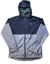 Eddie Bauer Kids Lightweight Hooded Windbreaker Blue Color block XL 18/20