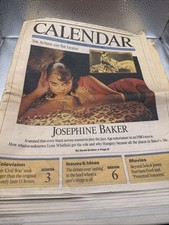 July 22, 1990 Los Angeles Times “Calendar” section featuring Josephine Baker