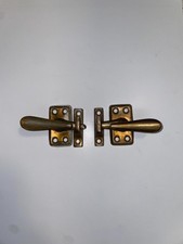Reclaimed Vintage Latch Hook Brass Door Cabinet Hardware 