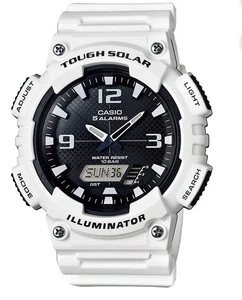 Casio Tough Solar Men's Wrist Watch  100 Meter Water Resistant White. NWT