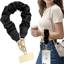 Anti Theft Phone Wrist Strap, Elastic Universal Lanyard for Cell Black