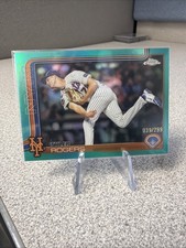 2025 Topps Chrome Update Tyler Rogers /299 Aqua Refractor USC148 Mets, Blue jays