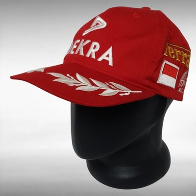 Michael Schumacher Ferrari DEKRA Racing Cap Vintage 90s F1 Collectible Red Hat