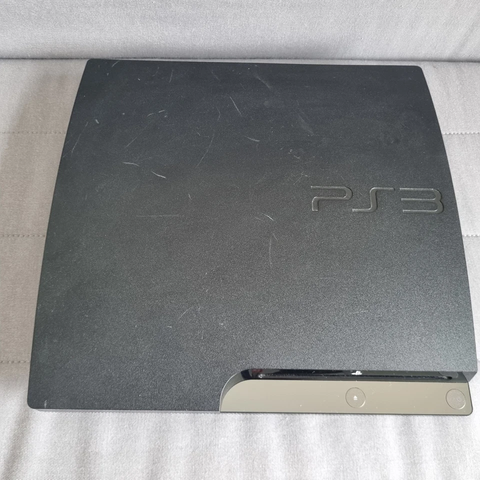 Sony PlayStation PS3 Slim 160GB Console Bundle Controller Cables 17 Games Tested - image 2 of 4