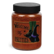BMS-DS422 Welcome My Pretties Buttered Maple Syrup Jar Candle, 26 oz