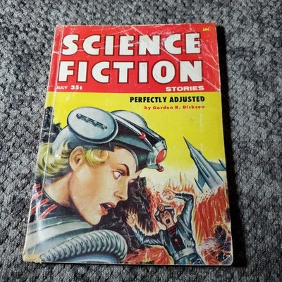 Science Fiction Stories July 1955 Gordon R. Dickson Philip K. Dick Emsh Pulp