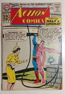 ACTION COMICS #290 JULY 1962 SUPERMAN SUPERGIRL EMERGENCY SQUAD VG 4.0 DAMPSTAIN