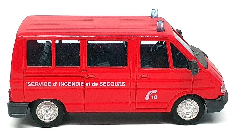 Solido Escala 1/50 2141 - Renault Traffic Bus Incendie et de Secours Fire - Rojo Foto 3 de 4