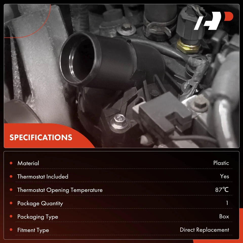 Conjunto de carcasa de termostato para Audi Q3 2015-2016 Q3 Quattro Luxury 2017 L4 2,0 L Foto 2 de 4