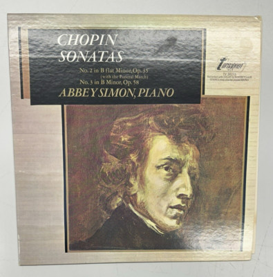 LP - Chopin , Abbey Simon -  Sonata No. 2 In B Flat Minor , 3 In B Minor