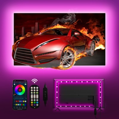 TV LED Backlight, 9.84ft LED Lights for tv 32-43In TV Backlight, RGB Lights f...