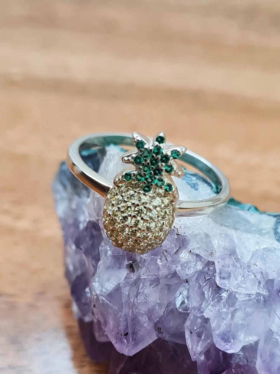 Sterling silver shop pineapple ring