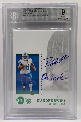 2020 Panini Encased D'Andre Swift Scripted Signatures #SCS-DS 4/5 BGS 9/8