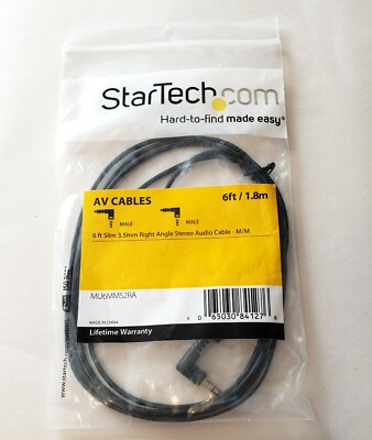  Startech  6 FT AV Cable MU6MMS2RA  NEW