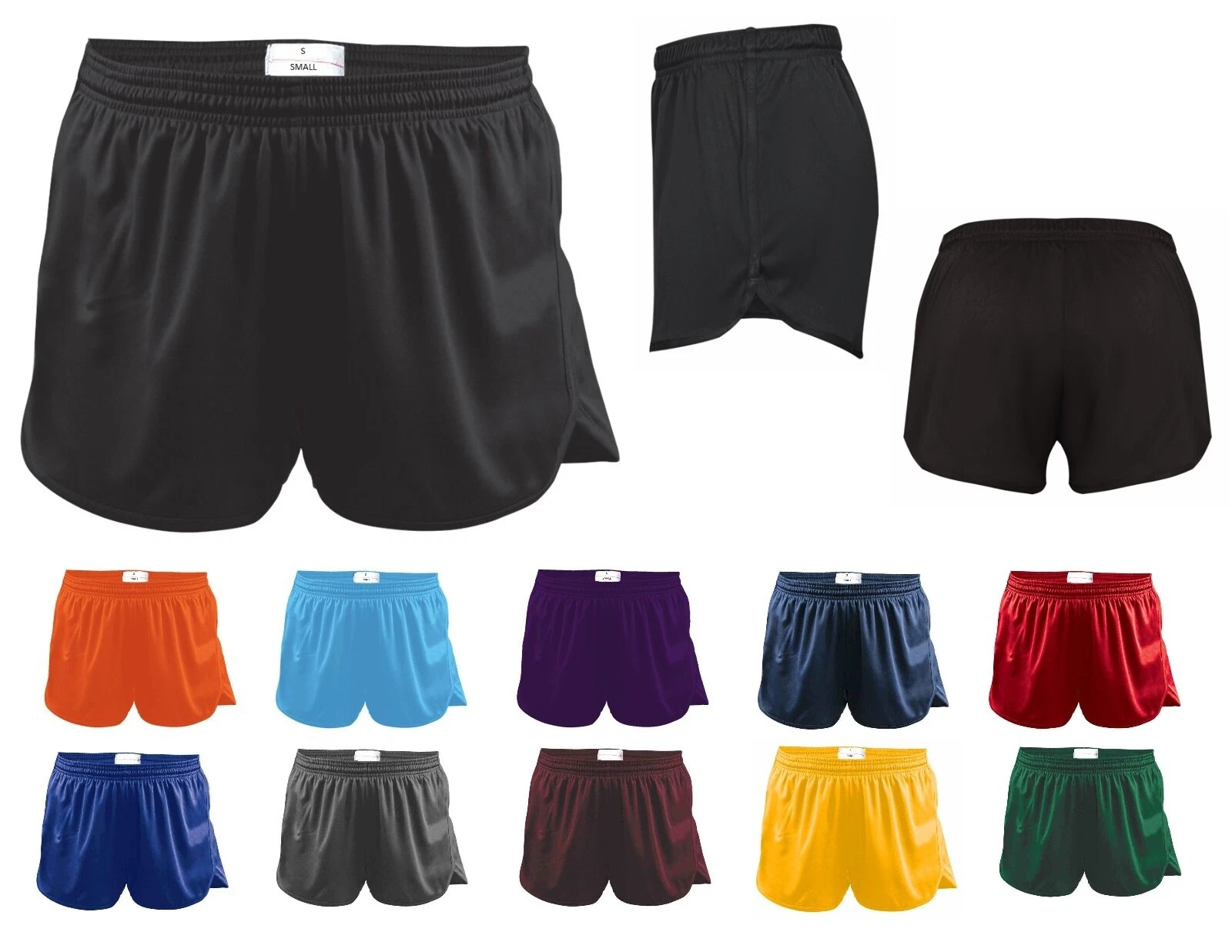 MEN'S LIGHTWEIGHT, INNER BRIEF, WICKING PERFORMANCE RUNNING, TRACK SHORT, XS-3XL