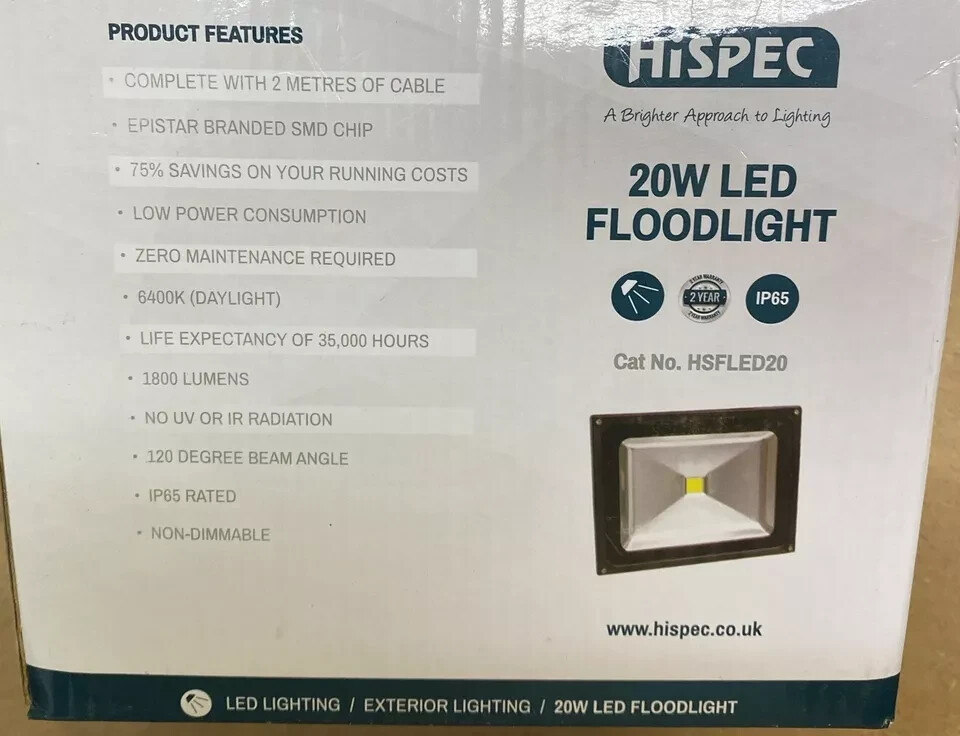 Hispec 20W LED Floodlight (M878)