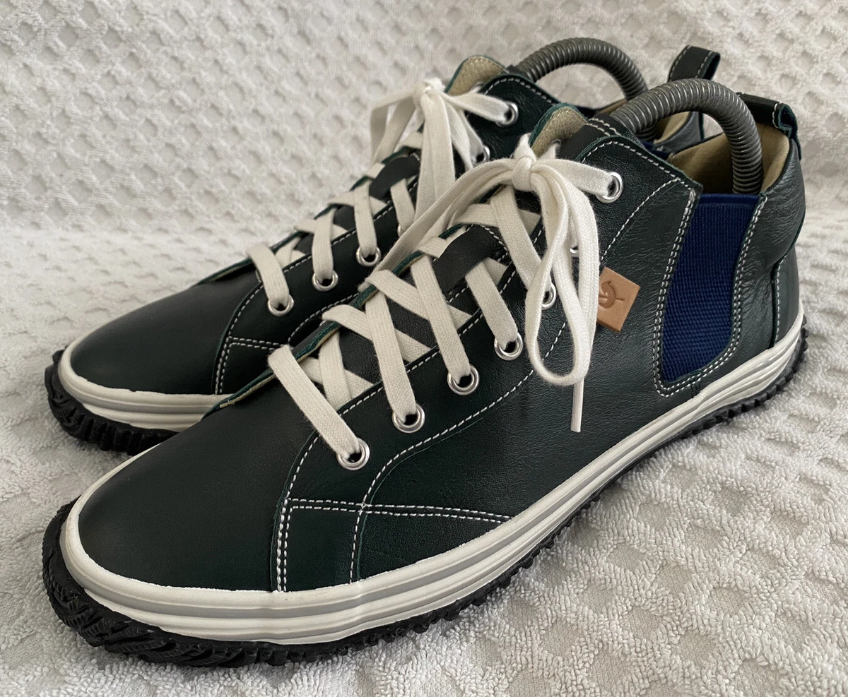 Spingle Move SPM-442 Mid Cut Dark Blue Green Kangaroo Leather Medium US  8-8.5