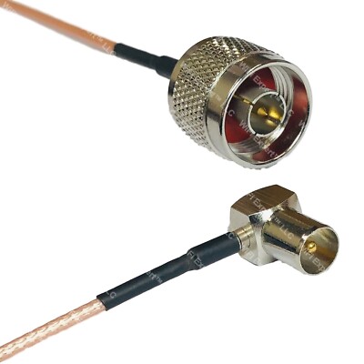 RG316 N MALE to DVB Pal Male Angle RF Cable Rapid-SHIP LOT