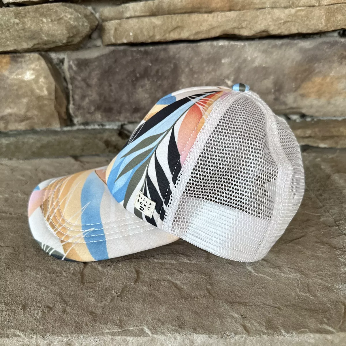 Billabong Mesh Truck Trailer Hat Rare RN 99064 CA 37757 Floral eBay