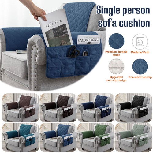 Recliner Slipcovers Chair Arm Covers with Pockets Headrest Sofa Chair