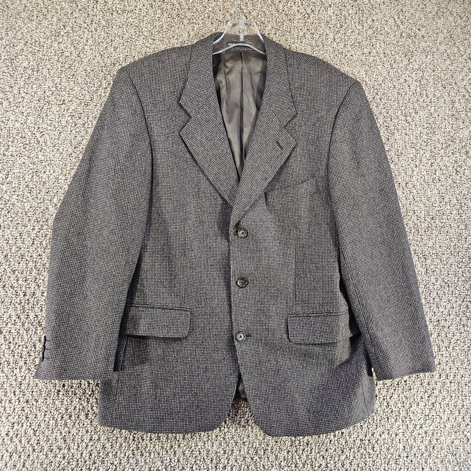 Giacca blazer uomo Yves Saint Laurent taglia 40 42 misto lana cashmere spina di pesce