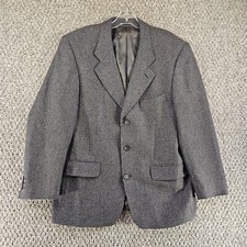 Yves Saint Laurent Blazer Jacket Mens Sz 40-42 Wool Cashmere Blend Harringbone