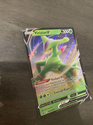 virizion v pokemon card value - 17/98 Holo Rare Grass Ability Verdant Wind Each of your Pokmon that has any Grass Energy attached to it cant be affected by any Special Conditions Virizion - SWSH12: Silver Tempest